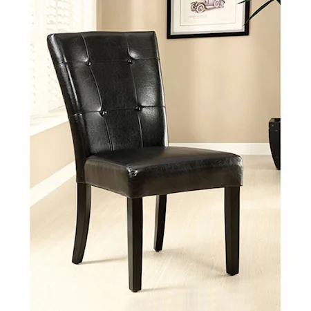 2 Pack of Contemporary Parson Side Chairs